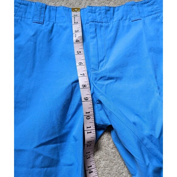 Lilly Pulitzer Pant Cropped Blue Mid Rise Capri Casual 100% Cotton Size 4 - Picture 5 of 10